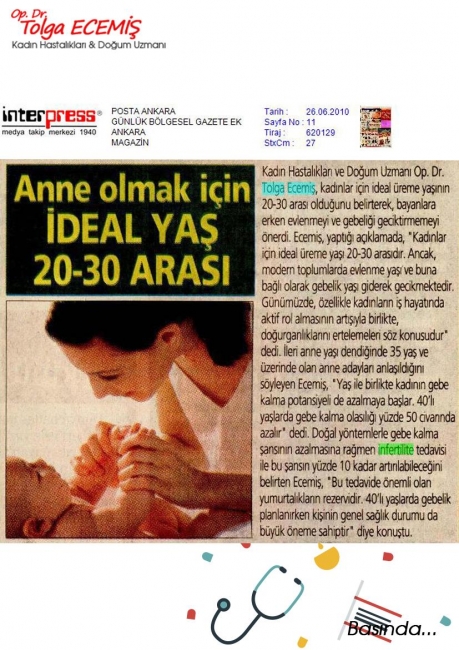 Anne Olmak için ideal Yaş