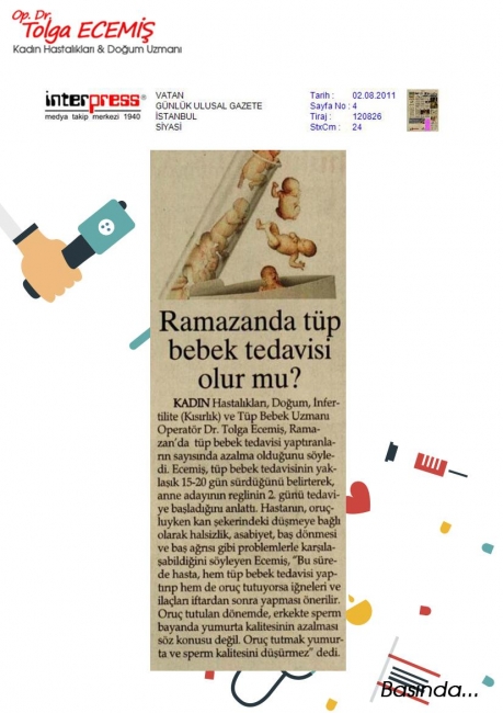 Ramazanda tüp bebek tedavisi