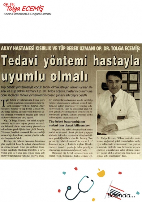 Tedavi Yöntemi Hastayla Uyumlu Olmalı